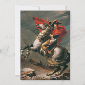 Invitación Napoleón con caballo, Paso de San Bernardo