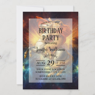 Invitación Napoleón Gato Montando Caballo a Través de la Gala