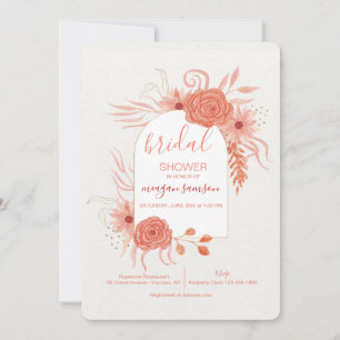 Invitación Naranja Atardecer