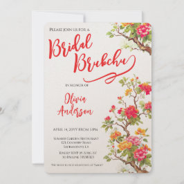 Invitación Naranja Blossom Floral Bridal Shower