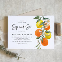 Naranja botánico y Lemon Garland Sip y See