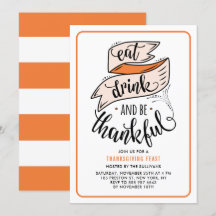 Naranja come y sé agradecido de Acción de Gracias