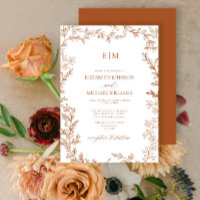 Naranja con quemadura mínima de hojas Boda elegant
