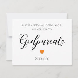 Invitación Naranja Corazón Serás Mi Propuesta De Padres