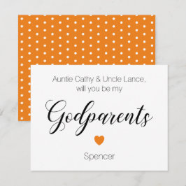 Invitación Naranja Corazón Serás Mi Propuesta De Padres