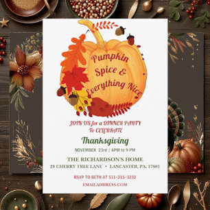 Invitación Naranja De Cita Inmediata Caída Foliage Spkin De C