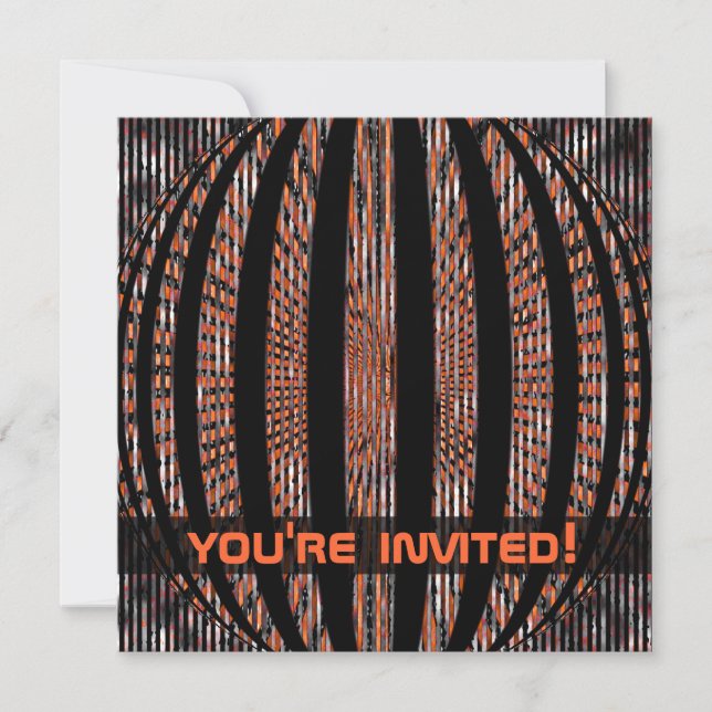 Invitación Naranja de escrúpulos levemente (Anverso)