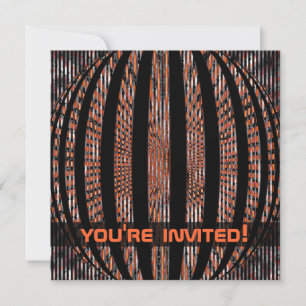 Invitación Naranja de escrúpulos levemente