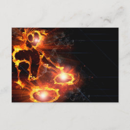 Invitación naranja de Guay enciende icono de DJ encendiendo f