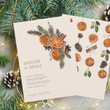 Naranja de invierno Slices Cítrico Seco Boda de Ci