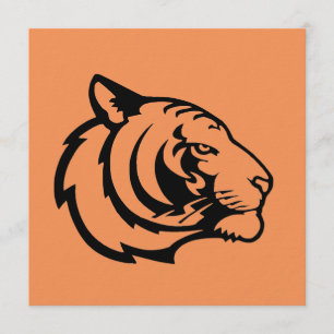 invitación naranja de tigre