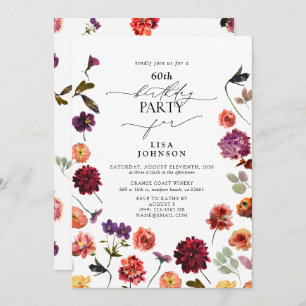 Invitación Naranja de verano quemado en el jardín de otoño 60