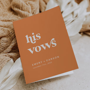 Invitación Naranja de verano retro sus votos Bodas