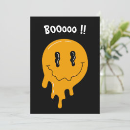 Invitación Naranja divertido de Halloween fantasma ☜ Personal