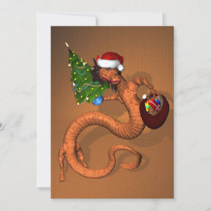 Invitación Naranja Dragon