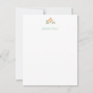 Invitación Naranja flor personalizada
