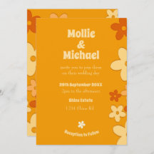 Naranja floral Moda moderna