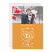 Naranja fotográfico de 13 años del aniversario del