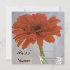 Invitación Naranja Gerber Daisy Bridal Shower