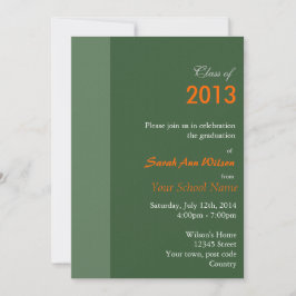 Invitación Naranja gerbera daisy graduación floral