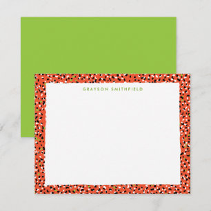 Invitación Naranja Leopardo de la Nieve Imprimir estacionería