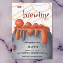 Naranja lindo Bebé preparando Baby Shower