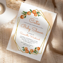 Naranja Little Cutie Citrus Baby Shower