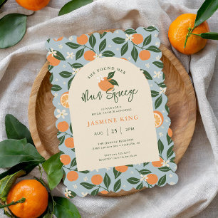 Invitación Naranja principal de hielo Citrus Bridal Shower