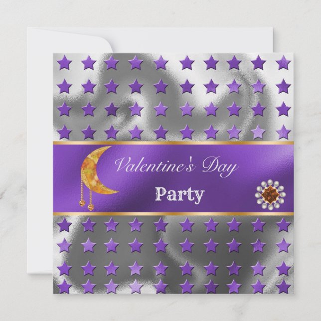 Invitación Naranja Purpurina de Relieve metalizado plateado p (Anverso)