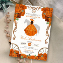 Naranja Quinceanera Rustic Western Charra