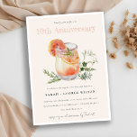 Invitación Naranja Rubor Cocktail Verde Aniversario cualquier<br><div class="desc">Elegante colección de cócteles de frutas acuáticas.- es un elegante Ilustracion de acuarela de estilo real de cócteles pastel, rodeado de hierbas y plantas verdes, perfecto para tus fiestas con temas de cóctel. Es muy fácil de personalizar, con sus datos personales. Si necesita cualquier otro producto o personalización que coincida,...</div>