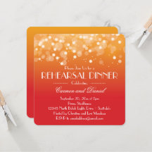 Naranja y Bokeh de oro Ensayo de cena