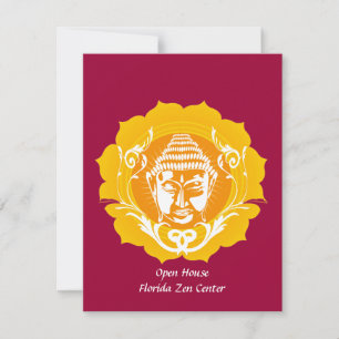 Invitación Naranja y Buda Amarillo