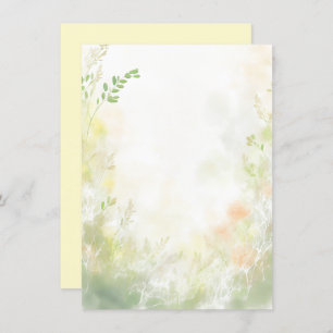 Invitación Naranja y color de agua amarillo boda blanco flora