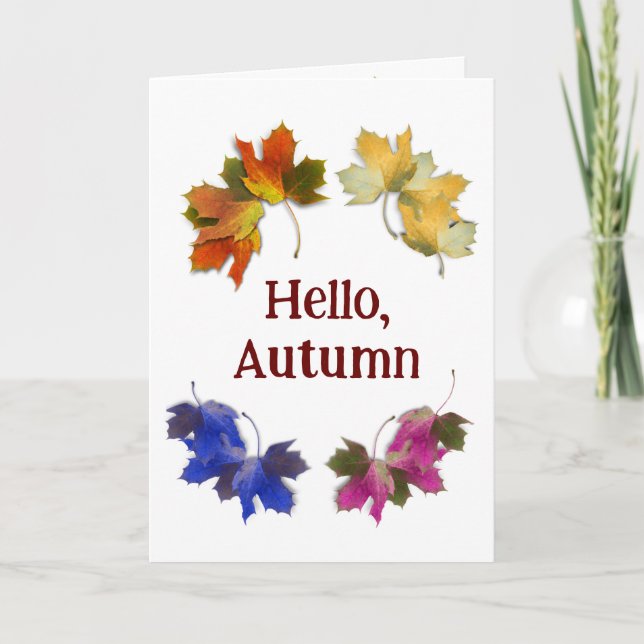 Invitación Naranja Y Hojas De Otoño De Oro (Anverso)