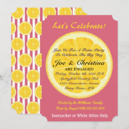 Invitación Naranjas y Fiesta de cócteles Nantucket Red Fiesta