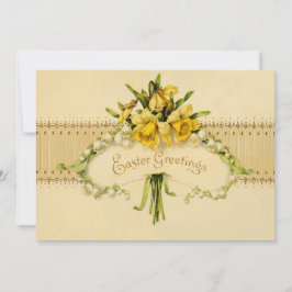 Invitación Narciso Daffodil Lirio del Valle Pascua