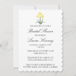 Invitación Narciso de Acuarela Personalizado