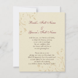 Invitación Narcisos y trigo de Fuschia