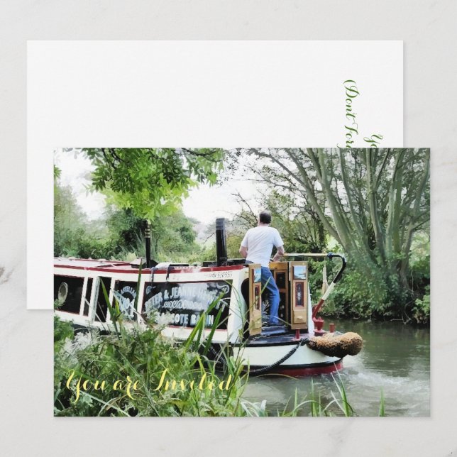 INVITACIÓN NARROWBOATS (Anverso / Reverso)