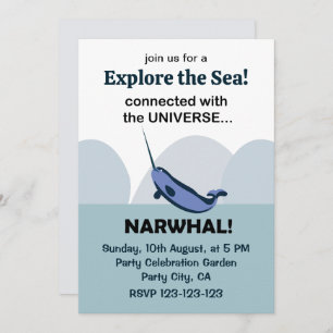 Invitación Narwhal Conectado Con El Narwhal Universo