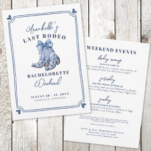 Invitación Nash Bash Último Rodeo Despedida de Soltera