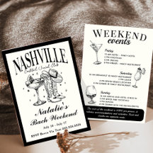 Nashville Bachelorette Cocktail Itinerario Social