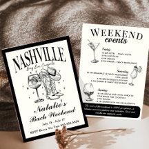 Nashville Bachelorette Cocktail Itinerario Social