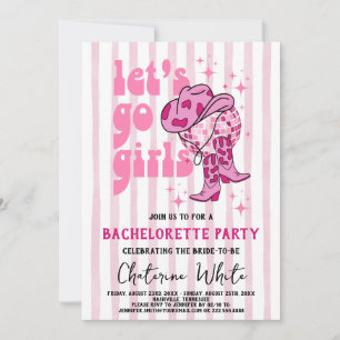 Invitación Nashville Bachelorette Rodeo Weekend Itinerario