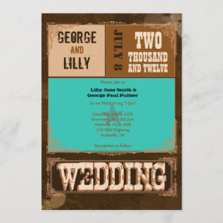 Invitación Nashville invita:  Turquesa