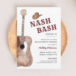 Invitación Nashville Nash Bachelorette Party Nash Bash