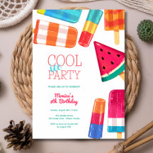 natación fresco de hielo fiesta de helados de colo