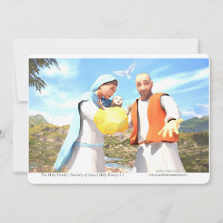 Invitación Natividad de Jesús - La Sagrada Familia 