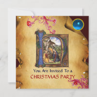 NATIVIDAD NAVIDADES MONOGRAM PARCHMENT Gem Azul